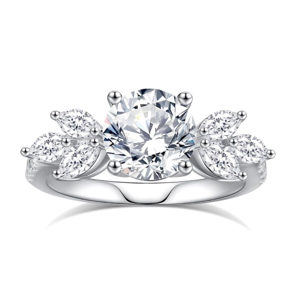 18k Art Deco Vintage Diamond Gemstone Ring